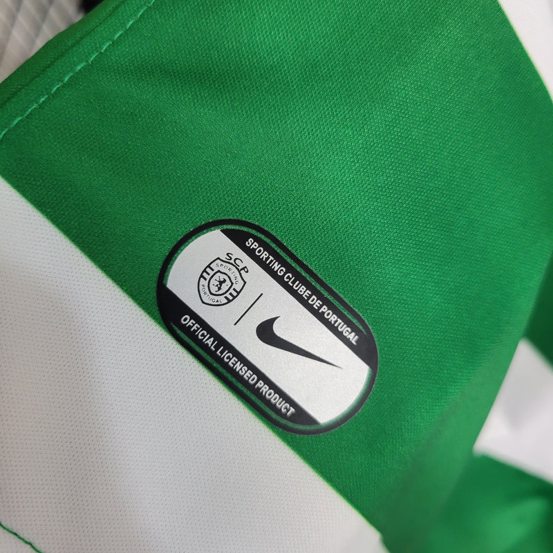 Camisa Sporting Home  23/24 - Nike Torcedor Masculina - Lançamento