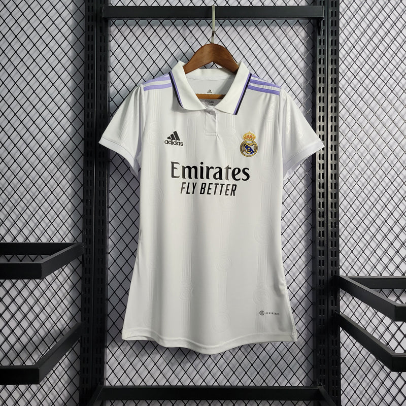 Camisa Real Madrid Titular 22/23 - Versão Feminina
