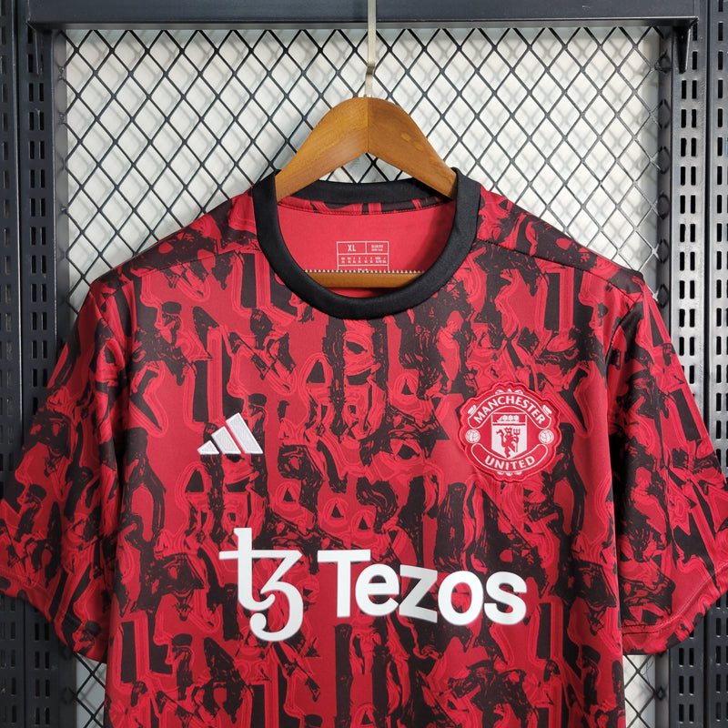 Camisa Manchester United Treino 23/24 - adidas Torcedor Masculina - Lançamento